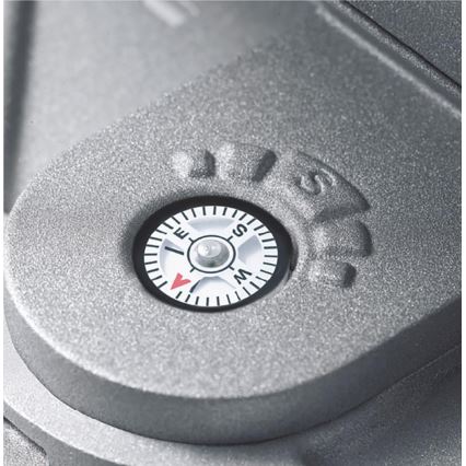 STEINEL 671211 - Solcell sensor LED strålkastare XSolar GL-S 0,5W/LED silver IP44 2500 mAh