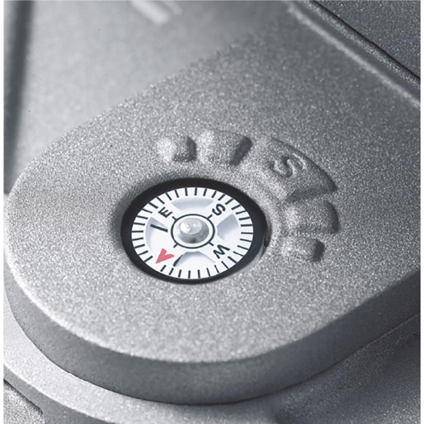STEINEL 671211 - Solcell sensor LED strålkastare XSolar GL-S 0,5W/LED silver IP44 2500 mAh