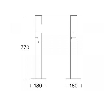 STEINEL 69476 - LED Utomhuslampa med sensor GL 65 S LED/8,7W/230V IP44 3000K antracit