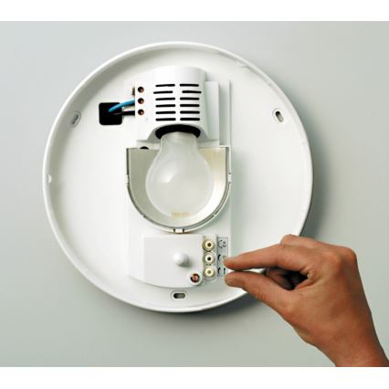 STEINEL 738013-RS16L - Utomhus Takbelysning med sensor 1xE27/60W/230V IP44
