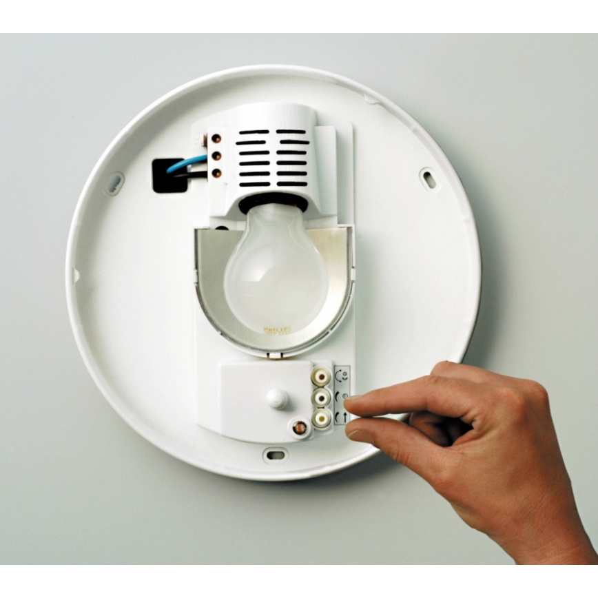 STEINEL 738013-RS16L - Utomhus Takbelysning med sensor 1xE27/60W/230V IP44