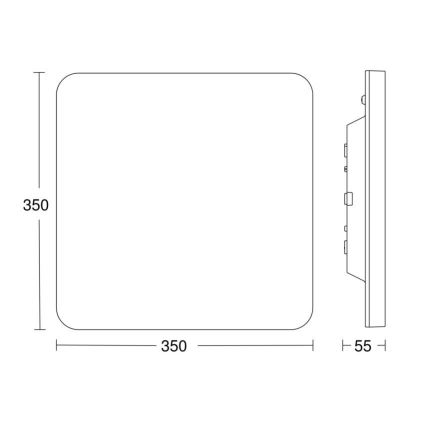 Steinel 067779 - LED dimbar taklampa med sensor RS PRO R30 Q plus SC 23,9W/230V 4000K IP40