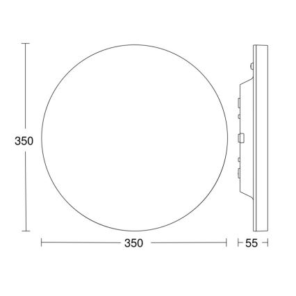 Steinel 067755 - LED dimbar taklampa med sensor RS PRO R20 PLUS 15,86W/230V IP40 3000K