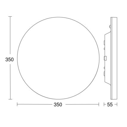 Steinel 067724 - LED dimbar taklampa med sensor RS PRO R20 PLUS 15,86W/230V IP40 4000K