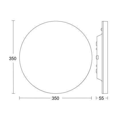 Steinel - LED Dimbar taklampa med sensor RSPROR20BASIC 15,3W/230V IP40 4000K