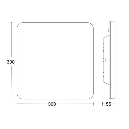 Steinel - LED Dimbar taklampa med sensor RSPROR20BASICQ 15,3W/230V IP40 4000K