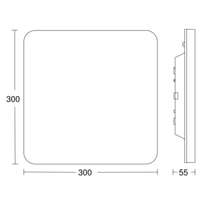 Steinel - LED Dimbar taklampa med sensor RSPROR20BASICQ 15,3W/230V IP40 3000K