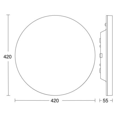 Steinel - LED Dimbar taklampa med sensor RSPROR30BASICSC 23,22W/230V IP40 3000K