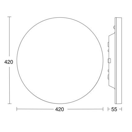 Steinel - LED Dimbar taklampa med sensor RSPROR30QBASICSC 23,26W/230V IP40 4000K