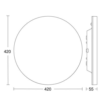Steinel 067793 - LED dimbar taklampa med sensor RS PRO R30 plus SC 23,7W/230V 3000K IP40