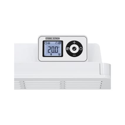 Stiebel Eltron - Väggkonvektor med LCD-skärm och elektronisk termostat 1500W/230V IP24