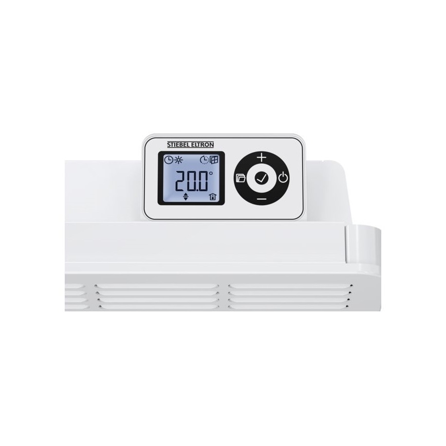 Stiebel Eltron - Väggkonvektor med LCD-skärm och elektronisk termostat 1500W/230V IP24