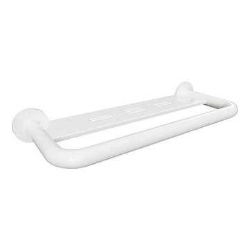 Stilrent handtag med hylla 58x8 cm, vitt