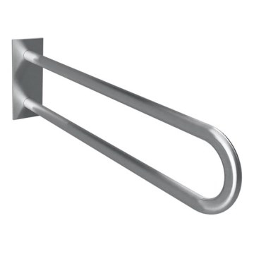 Stödhandtag 10,3 x 25,3 cm, rostfritt stål/silver