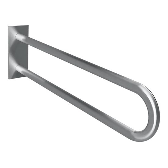 Stödhandtag 10,3 x 25,3 cm, rostfritt stål/silver