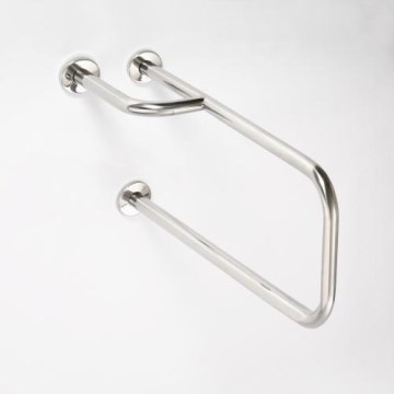 Stödhandtag 23,5x38 cm rostfritt stål/silver