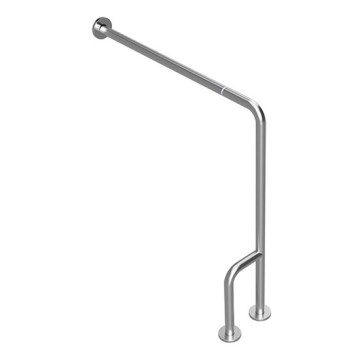 Stödhandtag 23x86,6 cm, rostfritt stål/silver
