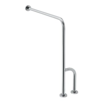 Stödhandtag 23x86,6 cm, rostfritt stål/silver