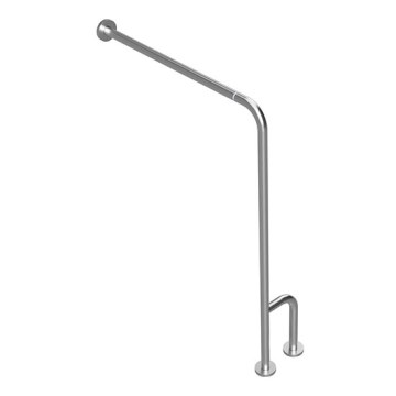 Stödhandtag 23x86,6 cm rostfritt stål/silverfärgad