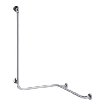 Stödhandtag för dusch 66x118 cm, rostfritt stål/silver