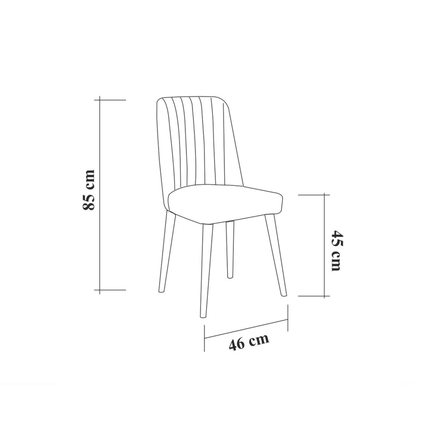 Stol VINA 85x46 cm antracit/beige