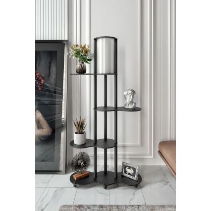 Stolslampa med hyllor NOTO 1xE27/40W/230V svart