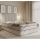 Stoppad säng GRACE 140x200 cm med madrasser och förvaringsutrymme, beige