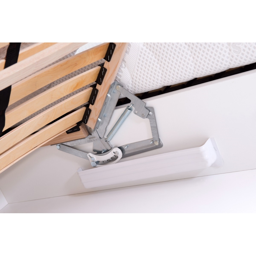 Stoppad säng med madrass och praktisk förvaring VIOLET 180x200 cm, antracit