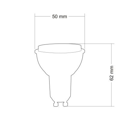 Strålkastare LED-lampa GU10/2W/230V 3000K