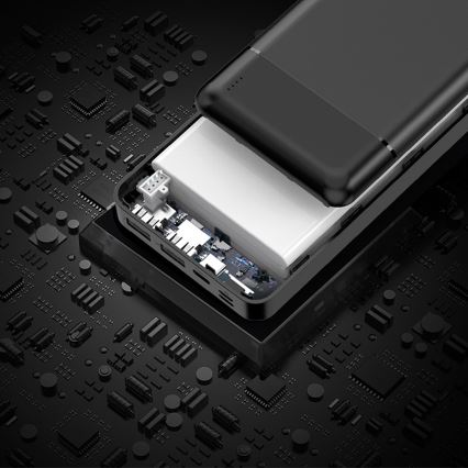 Strömbank 30000 mAh 3,7V svart