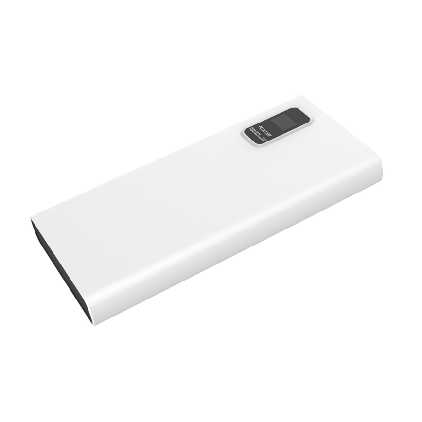 Strömbank med LED display kraftleverans  10000 mAh 3,7V vit