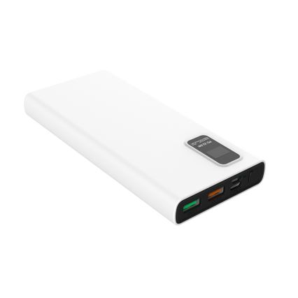 Strömbank med LED display kraftleverans  10000 mAh 3,7V vit