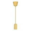 Strömkabel 1xE27/60W/230V betong/beige