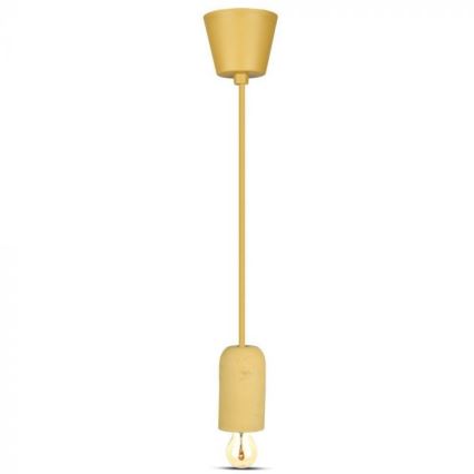 Strömkabel 1xE27/60W/230V betong/beige