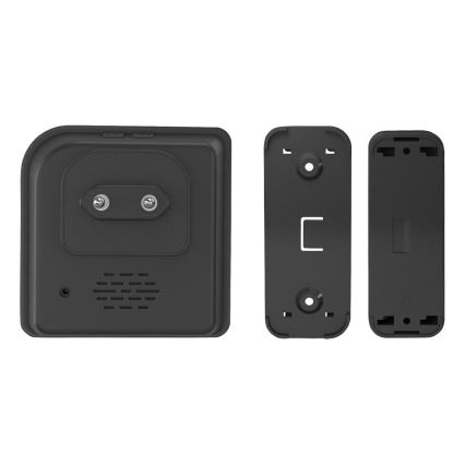 Plug in Sladdlös dörrklocka  230V IP56 svart