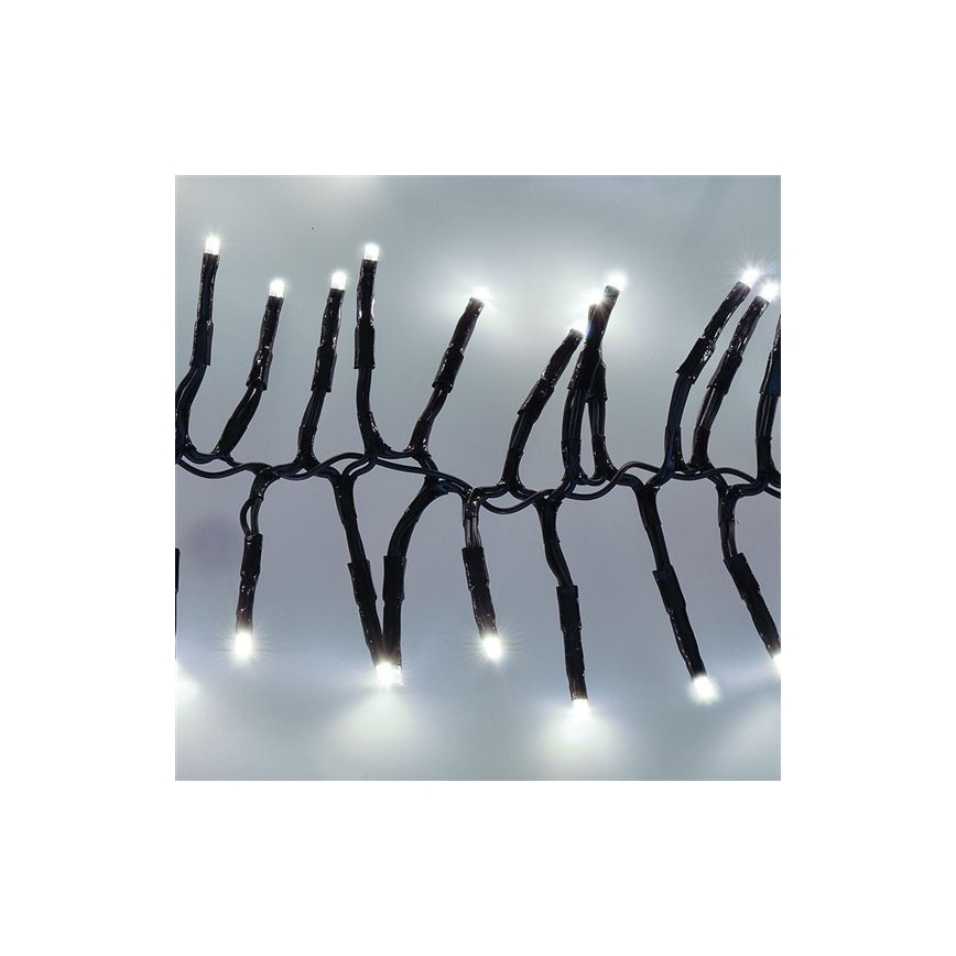 LED utomhus julkedja  576xLED/8 funktioner 8m IP44 kall vit  + Fjärrkontroll