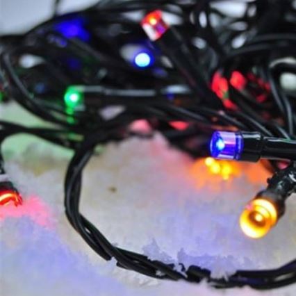 LED utomhus julkedja  50xLED/8 funktioner 8m IP44 flerfärgade