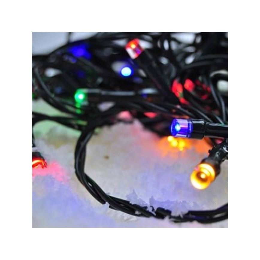 LED utomhus julkedja  50xLED/8 funktioner 8m IP44 flerfärgade