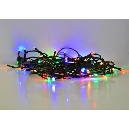 LED utomhus julkedja  50xLED/8 funktioner 8m IP44 flerfärgade