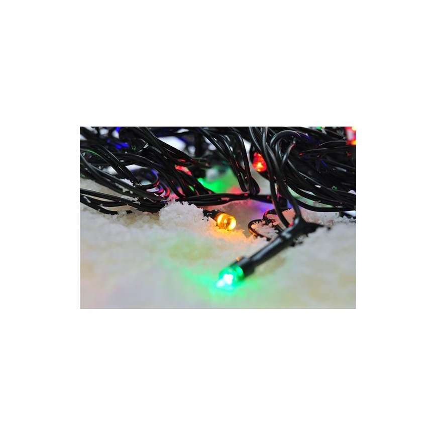 LED utomhus julkedja  50xLED/8 funktioner 8m IP44 flerfärgade