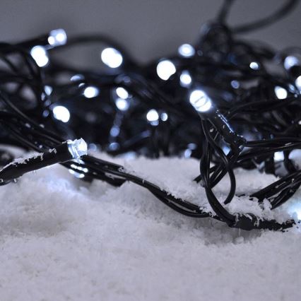LED utomhus julkedja  50xLED/8 funktioner 8m IP44 kall vit 