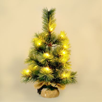 LED utomhus juldekoration  15xLED/3xAA träd IP44