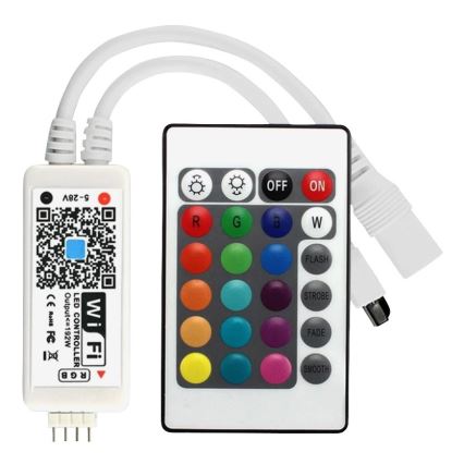 LED RGB ljusreglerad  ljusslinga LED/20W/230V 5m IP65 Tuya + Fjärrkontroll