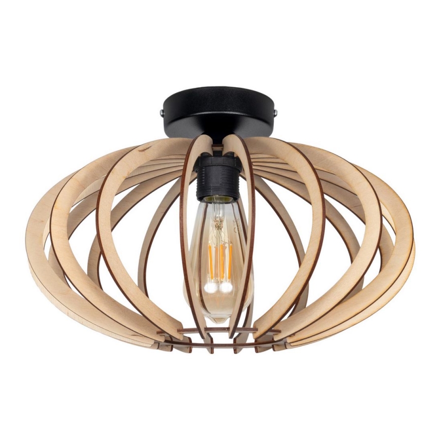 Surface-mounted ljuskrona EARTH 1xE27/60W/230V svart/beige