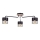 Surface-mounted takkrona  CAS WOOD 3xE27/60W/230V