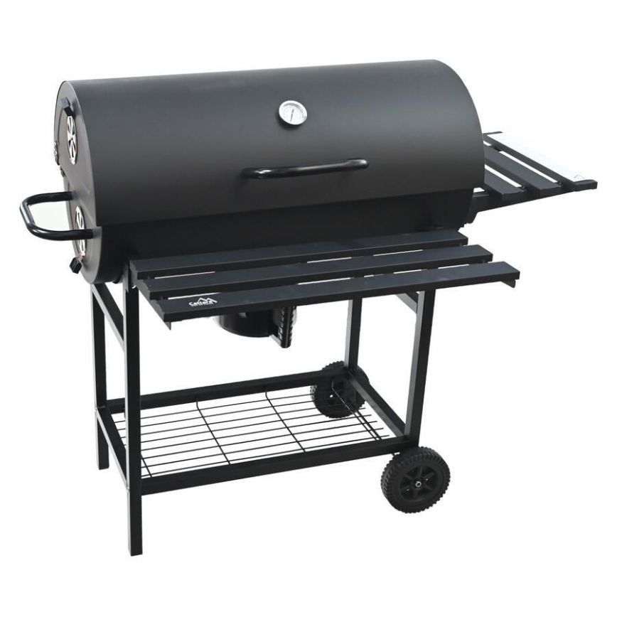 Svart kolgrill