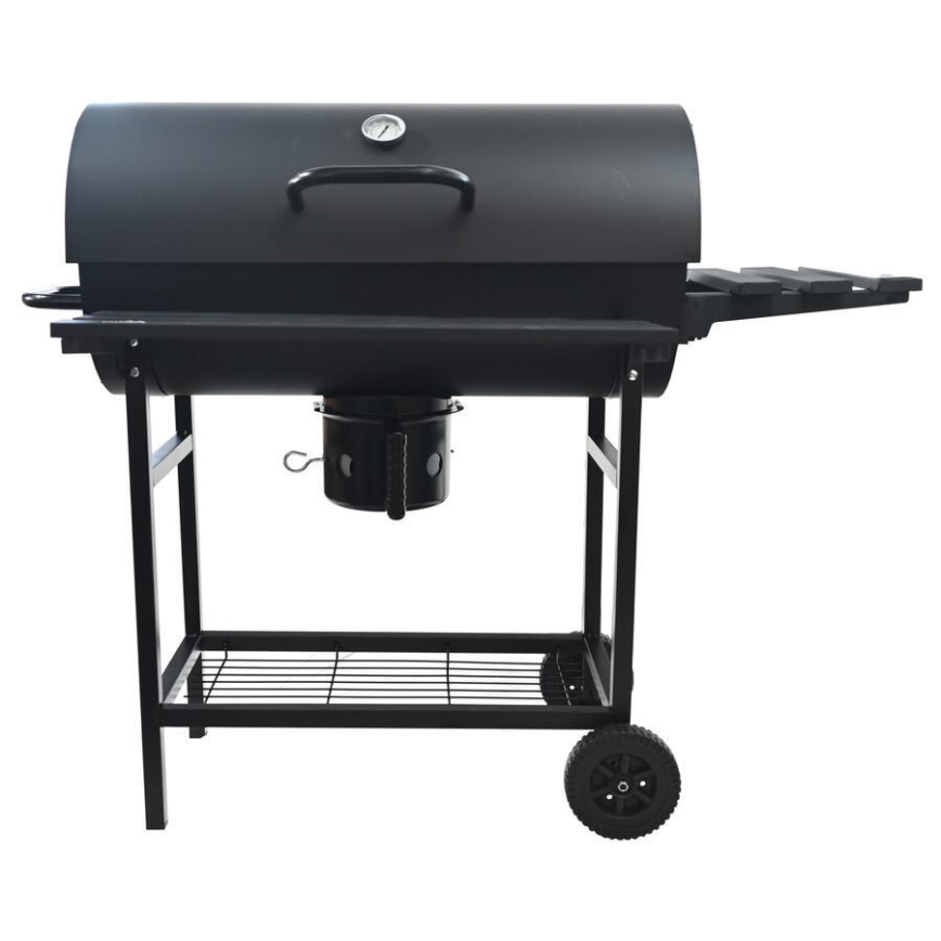 Svart kolgrill