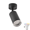 Світильник для ванної LED RGBW з регулюванням яскравості TURYN 1xGU10/6,5W/230V 2700-6500K Wi-Fi IP44 чорний