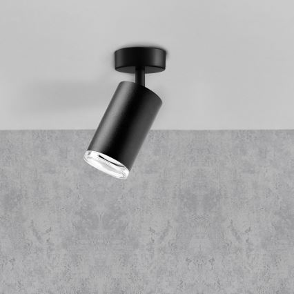 Світильник для ванної LED RGBW з регулюванням яскравості TURYN 1xGU10/6,5W/230V 2700-6500K Wi-Fi IP44 чорний