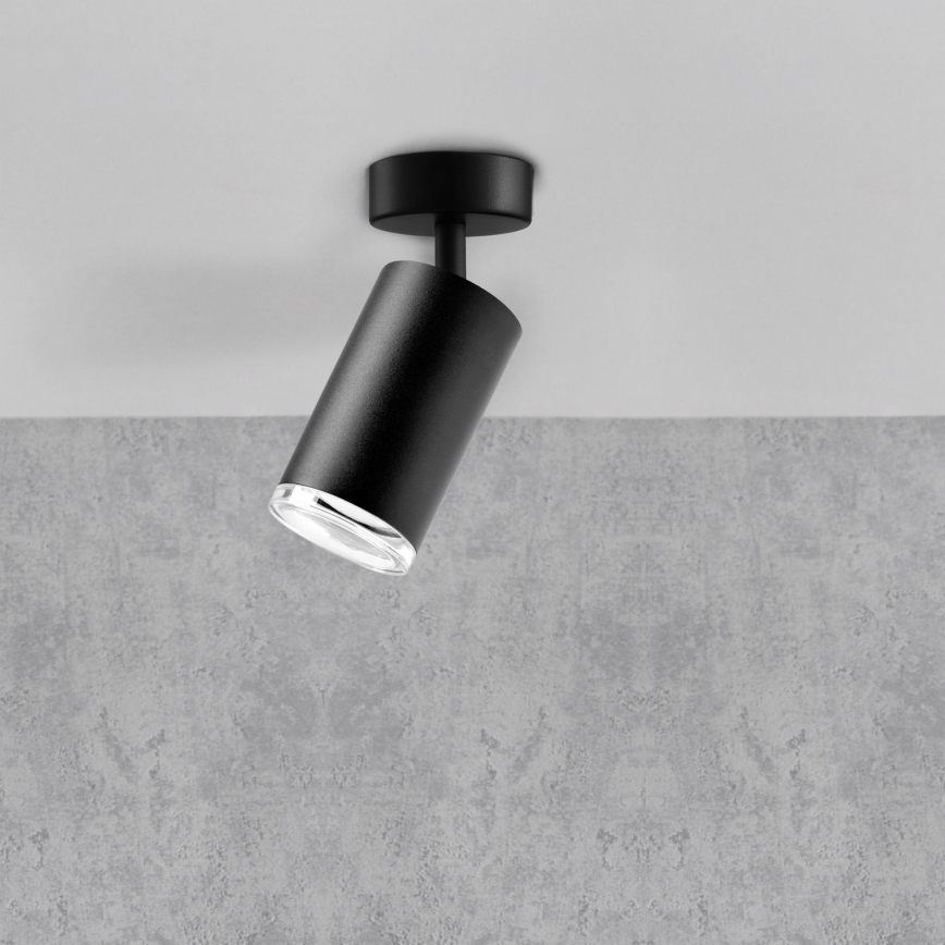 Світильник для ванної LED RGBW з регулюванням яскравості TURYN 1xGU10/6,5W/230V 2700-6500K Wi-Fi IP44 чорний